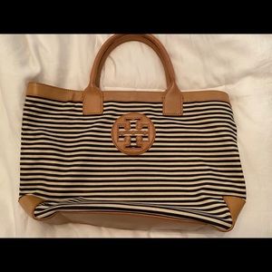 TORY BURCH STRIPED TOTE